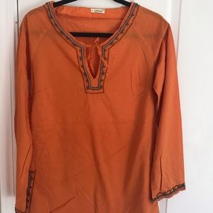 3/$15 Orange cotton tunic